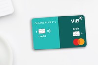 Thẻ VIB Online Plus 2in1 là dòng thẻ đầu tiên tại Đông Nam Á tích hợp thẻ tín dụng và thẻ thanh toán.