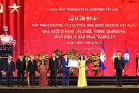 Phó Chủ tịch nước CHXHCN Việt Nam Võ Thị Ánh Xuân trao quyết định.