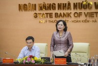 Thống đốc Ngân hàng Nhà nước Việt Nam phát biểu tại buổi họp