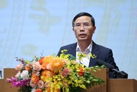 Ông Phạm Đức Ấn, Chủ tịch HĐTV Agribank phát biểu tại Hội nghị. Ảnh VGP/Nhật Bắc