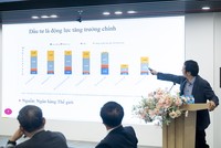 TS. Nguyễn Tú Anh, Giám đốc Trung tâm Thông tin, phân tích và dự báo kinh tế, Ban Kinh tế Trung ương chia sẻ tại Hội thảo