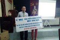 VNI trao 40 triệu đồng bồi thường bảo hiểm hộ gia đình nạn nhân bị đuối nước tại Bình Định 