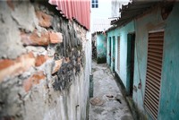 Căn nhà bỏ hoang của người dân thuộc xóm 3B 