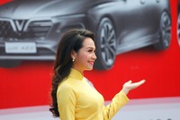 Người dân háo hức chờ giây phút được “mục sở thị” xe Vinfast