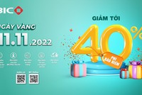 Ngày vàng 11/11/2022: Đón siêu ưu đãi tới 40% tại BIC