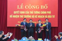 Công bố Quyết định bổ nhiệm hai tân Thứ trưởng Bộ Kế hoạch và Đầu tư