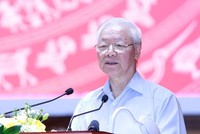 Tổng Bí thư Nguyễn Phú Trọng phát biểu tại Hội nghị toàn quốc các cơ quan nội chính.