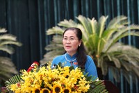 Bà Nguyễn Thị Lệ, Chủ tịch HĐND TP.HCM phát biểu khai mạc kỳ họp thứ 11. Ảnh: Thành Nhân