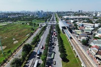 Hiện nay, TP.HCM mới đầu tư được duy nhất tuyến metro số 1 (Bến Thành - Suối Tiên) - Ảnh: Lê Toàn