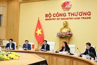 Trưởng đoàn đàm phán Chính phủ Nguyễn Hồng Diên điện đàm với Trưởng Đại diện Thương mại Mỹ Jamieson L. Greer để khởi động đàm phán song phương về các vấn đề thương mại.
