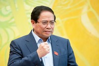 Thủ tướng Phạm Minh Chính phát biểu tại tổ sáng 23/5- Ảnh: PT