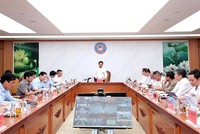 Bộ trưởng Bộ Tài chính Nguyễn Văn Thắng phát biểu tại hội nghị. (Ảnh: Đức Minh)