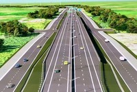Phối cảnh đường cao tốc TP.HCM - Thủ Dầu Một - Chơn Thành.