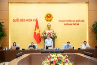Chủ tịch Quốc hội Trần Thanh Mẫn phát biểu khai mạc phiên họp. Ảnh: PT.