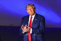 Tổng thống Mỹ Donald Trump tham gia sự kiện tại Harrisburg, Pennsylvania, Mỹ. Ảnh: AA/TTXVN