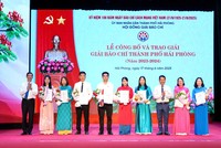 Báo Tài chính - Đầu tư đoạt giải C Báo chí thành phố Hải Phòng 2023 - 2024