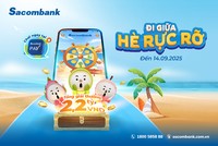 Vòng quay may mắn hơn 2,2 tỷ đồng chờ đón người dùng Sacombank Pay trong mùa hè 2025