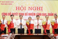 Tỉnh Bắc Ninh bổ nhiệm 20 lãnh đạo sở, ban, ngành sau sáp nhập