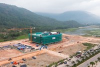 Một góc Khu đô thị mới Long Vân, nơi thực hiện Dự án Bệnh viện Đa khoa Quốc tế Long Vân. Ảnh: Thùy Trang.