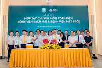 Lễ ký kết được tổ chức trang trọng tại Bệnh viện Mặt Trời. Ảnh: Bệnh viện Mặt Trời