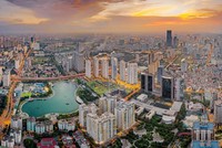 Một góc Hà Nội từ trên cao. Ảnh: Internet.