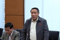 Đại biểu Hà Sỹ Đồng (Quảng Trị) phát biểu tại tổ. 