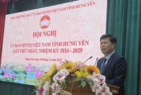 Hưng Yên kiện toàn chức danh Chủ tịch Ủy ban MTTQ Việt Nam tỉnh 