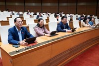 Một phiên họp toàn thể tại Kỳ họp thứ 10, Quốc hội khóa XV. 