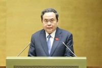 Chủ tịch Quốc hội Trần Thanh Mẫn phát biểu bế mạc Kỳ họp - Ảnh: Duy Linh.