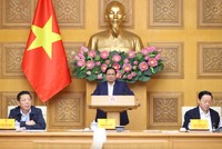 Thủ tướng Phạm Minh Chính chủ trì phiên họp lần thứ 4 của Ban Chỉ đạo Trung ương về chính sách nhà ở và thị trường bất động sản - Ảnh: VGP