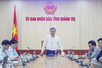 Phó chủ tịch UBND tỉnh Quảng Trị Lê Đức Tiến chủ trì cuộc họp