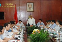 Phó Thủ tướng Nguyễn Xuân Phúc tại buổi làm việc với Bộ Nông nghiệp và Phát triển nông thôn. Nguồn: chinhphu.vn