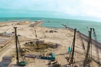 Máy móc, thiết bị của FCN thi công tại công trường Nhà máy Nhiệt điện Vĩnh Tân 4 (Bình Thuận)