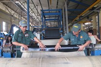 Casumina khánh thành nhà máy lốp xe tải toàn thép