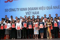 OCH lọt vào Top 50 công ty kinh doanh hiệu quả nhất Việt Nam