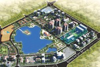 Phối cảnh tổng thể Dự án 
Khu đô thị Thành phố giao lưu
