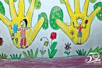 Những hình ảnh minh họa nhiều ý nghĩa được vẽ bởi con em cán bộ Tập đoàn Bảo Việt