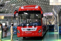 Thaco ra mắt hàng loạt xe bus mới
