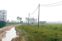 Một phần lớn diện tích tại Dự án Thanh Hà đã được chủ đầu tư san mặt bằng - Ảnh: Nguyên Minh
