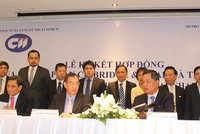 Lễ ký kết hợp đồng mua cổ phần và hợp đồng đặt mua trái phiếu giữa CII với Metro Pacific Tollways Corporation (MPTC) có tổng trị giá 1.950 tỷ đồng