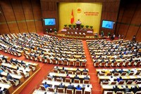 Là kỳ họp giữa năm, Quốc hội sẽ dành nhiều thời gian cho công tác xây dựng luật. Ảnh: Giang Huy