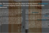 BCTN của Warby Parker đáp ứng đủ các nhu cầu về thông tin một cách nghiêm túc