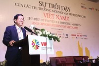 TS. Nguyễn Anh Tuấn, Tổng Biên tập Báo Đầu tư khai mạc Diễn đàn đầu tư VIF – diễn đàn tổ chức vào thời điểm TTCK Việt Nam chao đảo trước lo ngại về căng thẳng trên biển Đông, tháng 6/2014