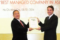 HSG được Euromoney trao tặng giải thưởng “Công ty được quản lý tốt nhất châu Á năm 2014” trong lĩnh vực kim loại và khai khoáng
