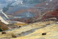 Công trường thi công Nhà máy Thủy điện Sông Bung 2.