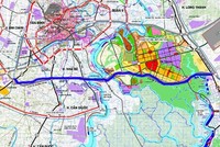 Sơ đồ Tuyến cao tốc Bến Lức - Long Thành. Ảnh: Nguồn Internet
