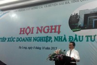 Ông Nguyễn Văn Thành, PCT UBND tỉnh Quảng Ninh phát biểu tại hội nghị