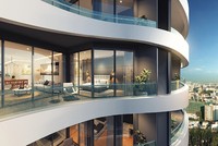 Kiến trúc gợn sóng nổi bật của City Garden tạo tầm nhìn rộng mở cho tất cả các căn hộ
