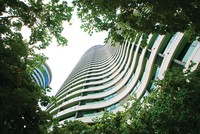 Kiến trúc gợn sóng nổi bật của City Garden tạo tầm nhìn rộng mở cho tất cả các căn hộ