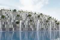 Khu hồ bơi thác tràn 9 tầng hiện hữu tại Melosa Garden